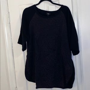 3/4 length animal print top